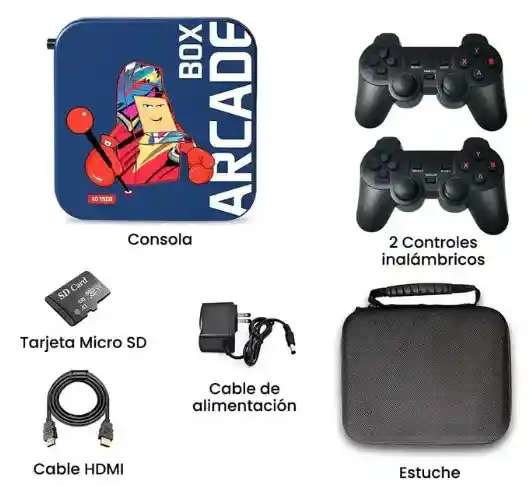 Consola Arcade Box Con 2 Controles