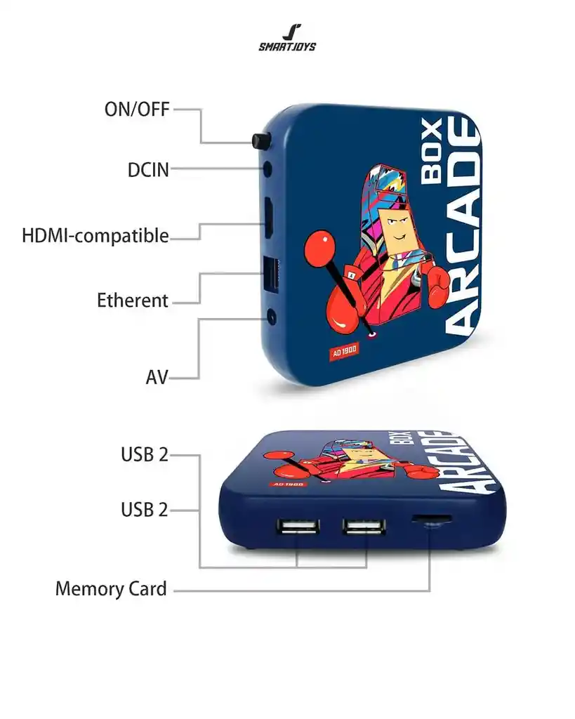 Consola Arcade Box Con 2 Controles
