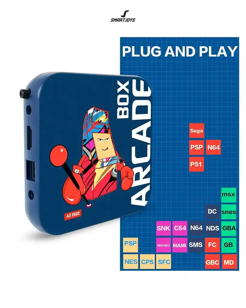 Consola Arcade Box Con 2 Controles