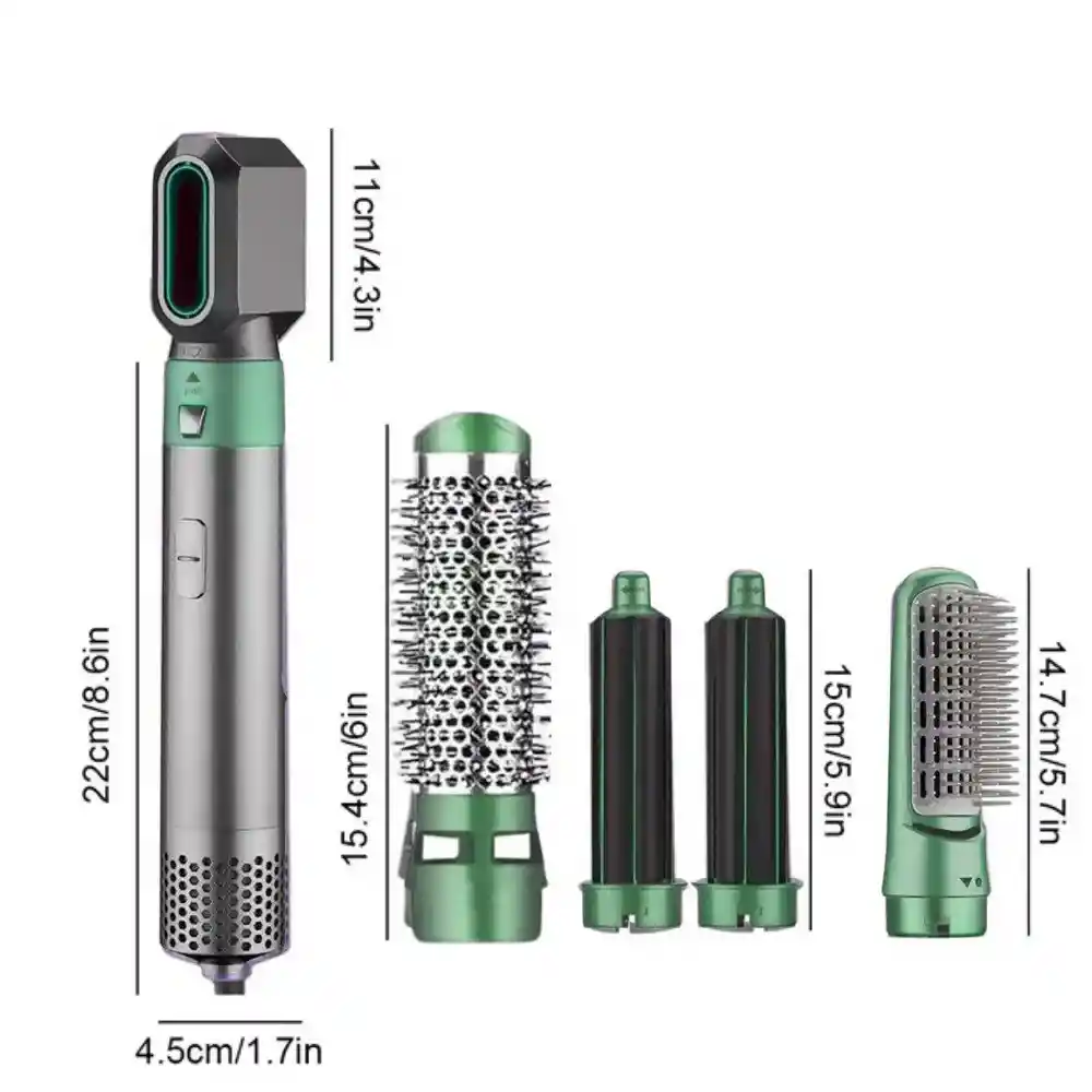 Cepillo Electrico Pronova 5 En 1 Secador Alisador Ondulador Para Cabello