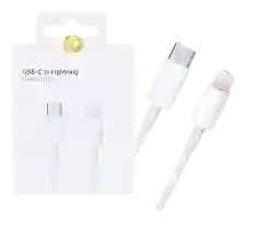 Cable De Cargador Iphone Carga Rapida Tipo C A Lightning 1 Metro
