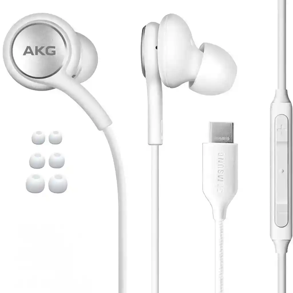 Audífonos Samsung Akg Tipo C Color Blanco
