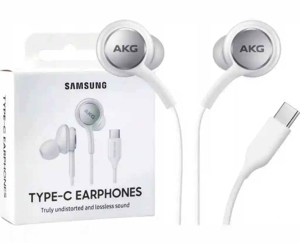 Audífonos Samsung Akg Tipo C Color Blanco