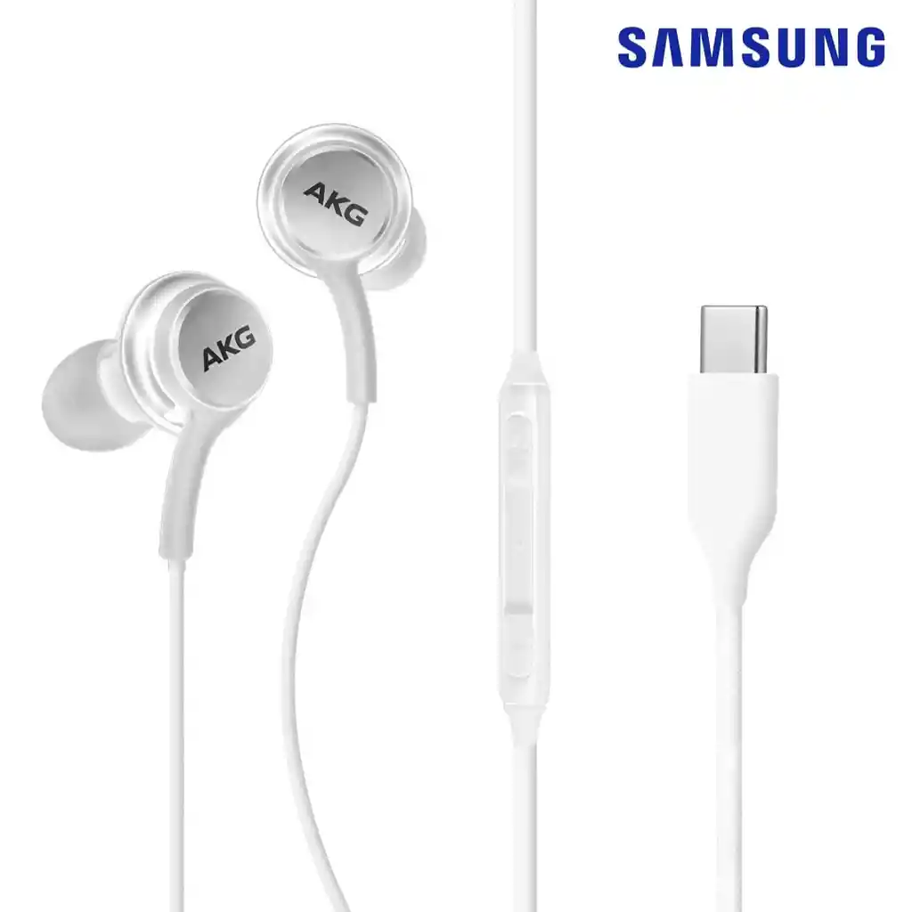 Audífonos Samsung Akg Tipo C Color Blanco