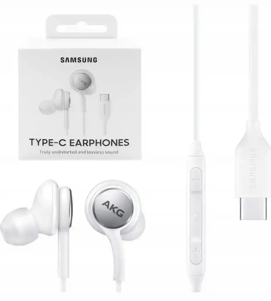 Audífonos Samsung Akg Tipo C Color Blanco