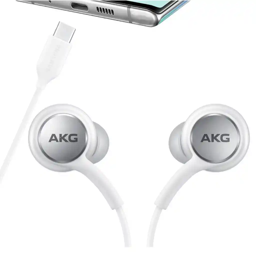 Audífonos Samsung Akg Tipo C Color Blanco