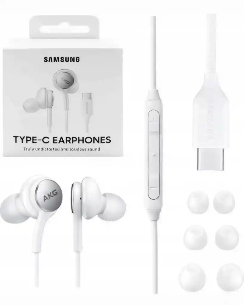 Audífonos Samsung Akg Tipo C Color Blanco