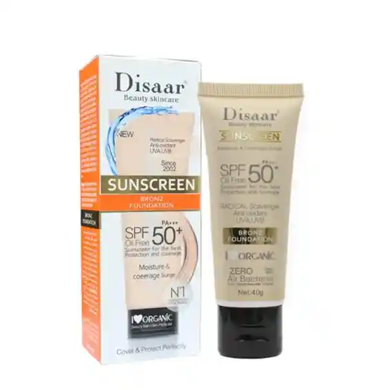 Bloqueador Con Color Disaar 40gr Oil Free