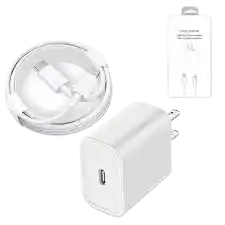Adaptador Iphone Carga Rapida 25w + Cable Generico