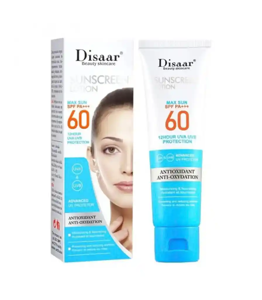 Kit: Bloqueador Spf60 + Bloqueador Con Color Spf50 Disaar
