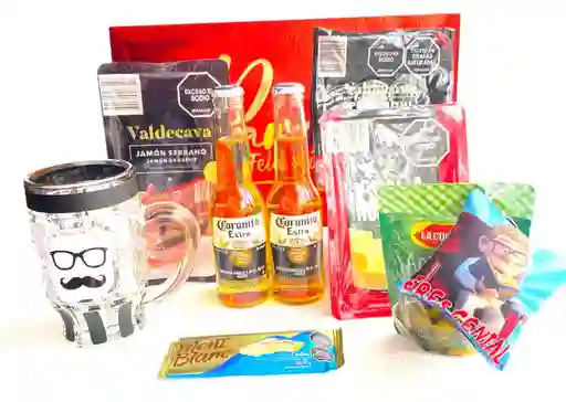 Regalo Especial Super Premium Con Jarra, Cervezas Y Carnes Frias - Regalo Feliz Cumpleaños - Regalo Feliz Dia