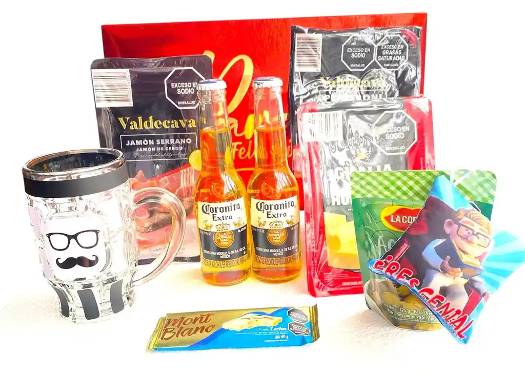 Regalo Especial Super Premium Con Jarra, Cervezas Y Carnes Frias - Regalo Feliz Cumpleaños - Regalo Feliz Dia