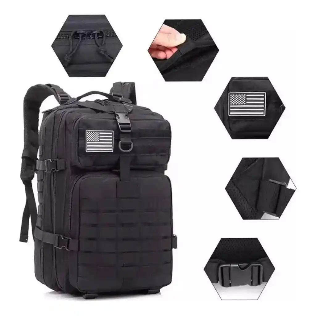Morral Militar Táctico 50l – Alta Capacidad Y Resistencia