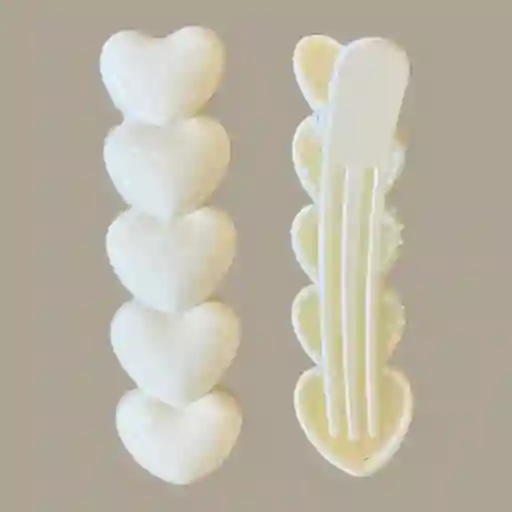 Pinzas Blancas De Corazones