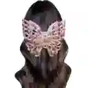 Caiman De Mariposa Diseño Flores Rosadas