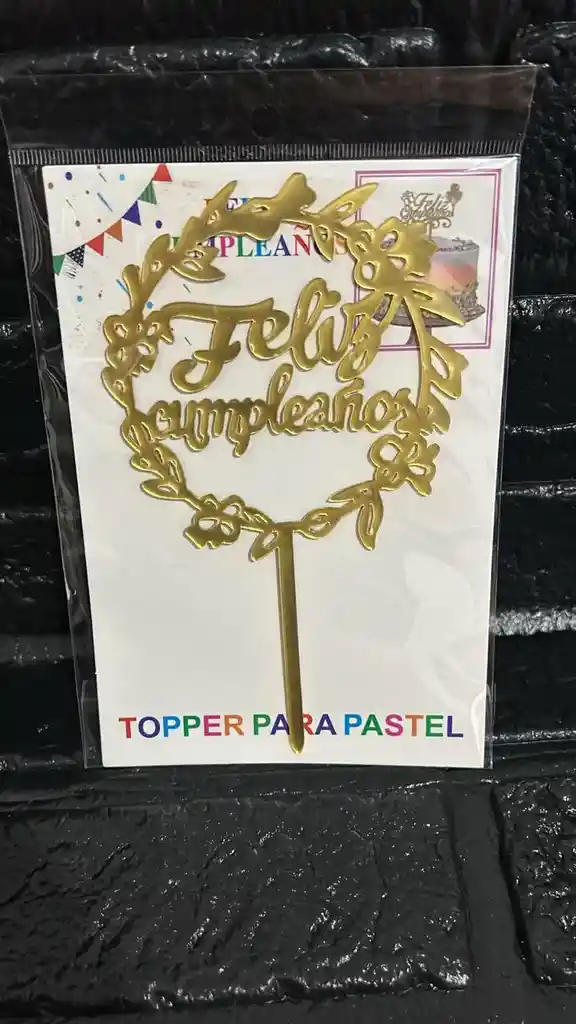 Topper / Toppers Feliz Cumpleaños Acrilico