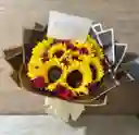 Buquet Con Girasoles