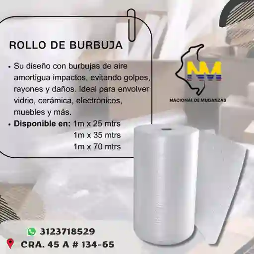Rollo De Burbuja 1 M X 70 Mtrs