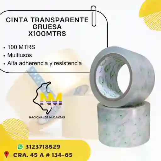 Cinta Transparentegruesa X 100 Mtrs