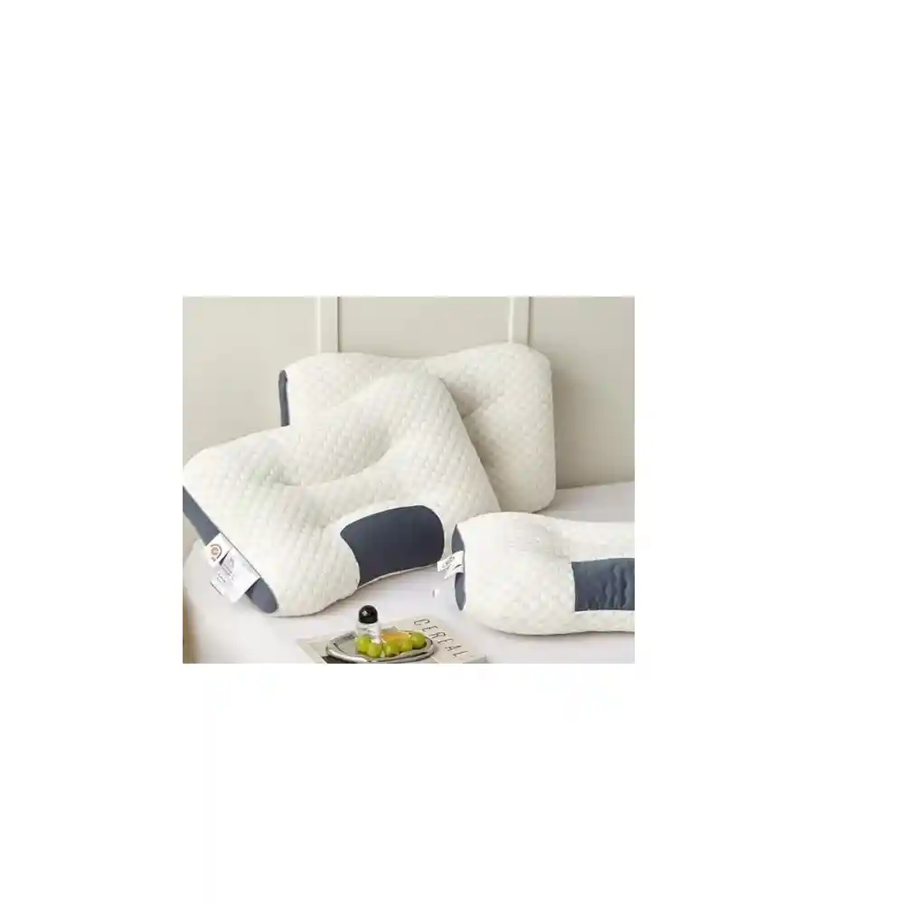Almohada Ortopédica Cervical Descanso Transpirable Cuello. C Color Blanco
