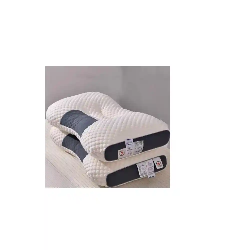 Almohada Ortopédica Cervical Descanso Transpirable Cuello. C Color Blanco
