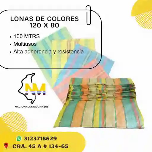 Lonas De Colores 120 X 80