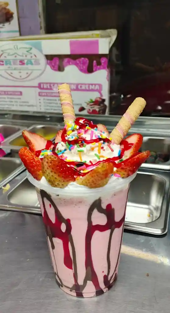 Malteada De Fresa