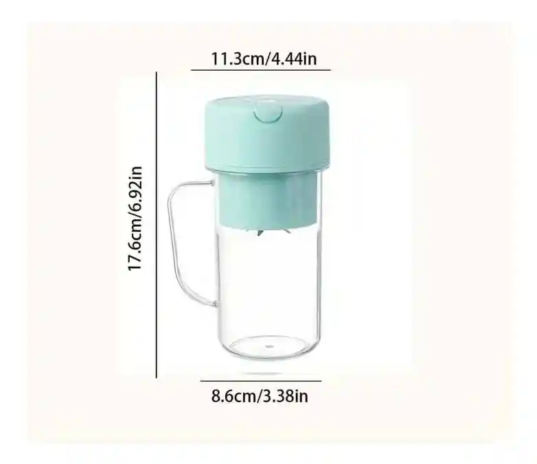 Vaso Licuadora Mini Procesadora Termo Batidos Recargable Usb