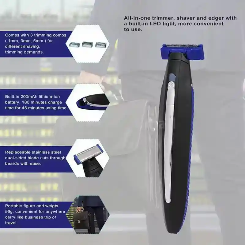 Afeitadora Eléctrica Perfiladora Recargable Microtouch Solo