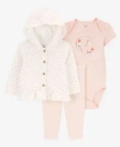 Conjunto 3 Piezas Bebé Carters Talla 6 Meses
