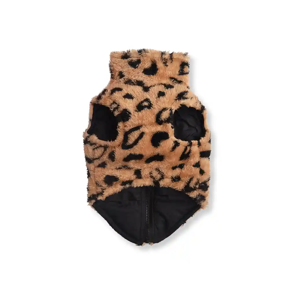 Chaleco 3xl Cremallera Animal Print Forro Negro