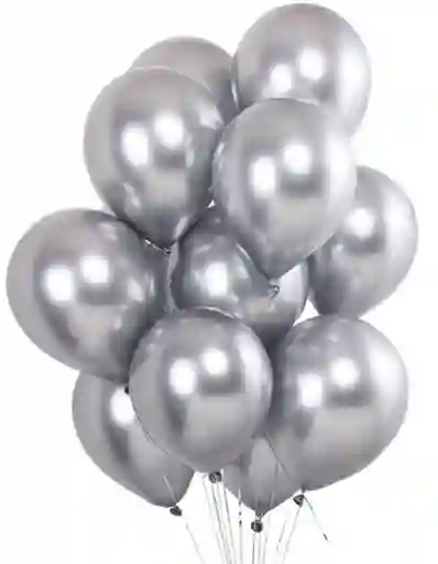 Bombas Globos R-12 Plateada Rumatex X12 Unidades