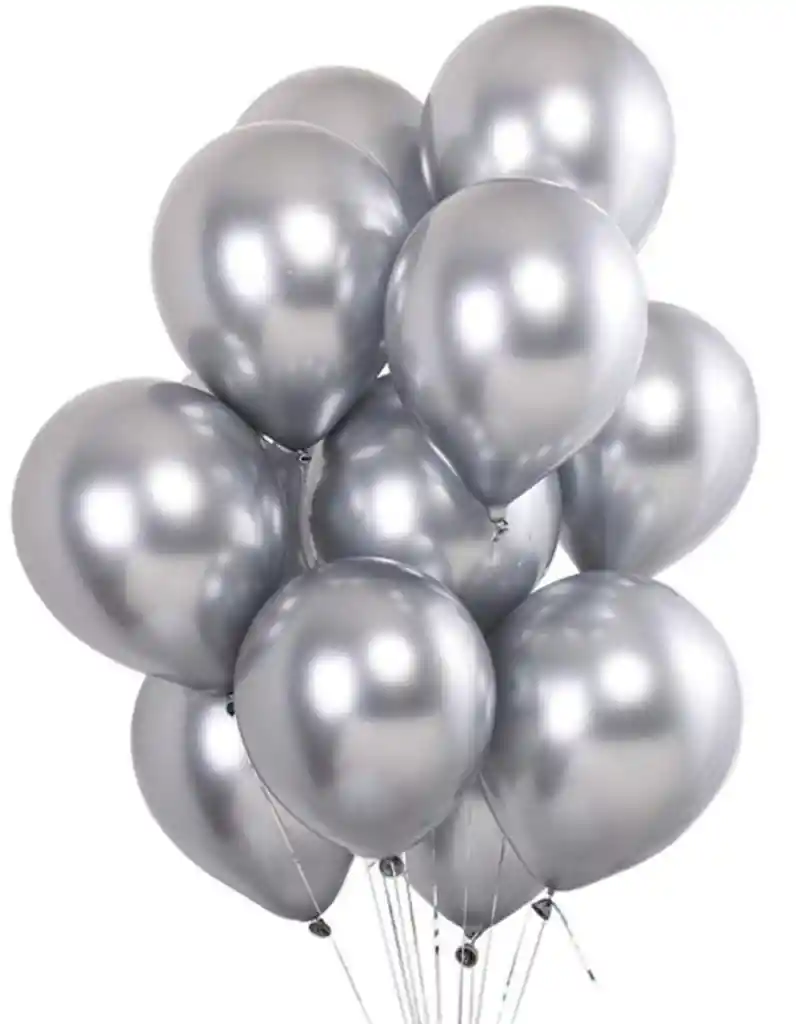Bombas Globos R-12 Plateada Rumatex X12 Unidades