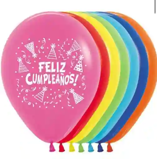 Bombas Globos R-12 Cumpleaños Surtida Rumatex X12 Unidades