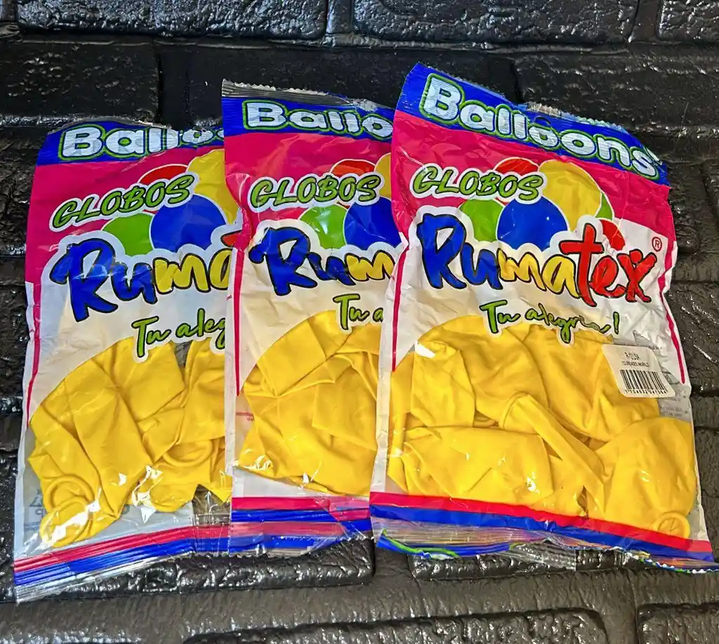 Bombas Globos R-12 Amarilla Rumatex X12 Unidades