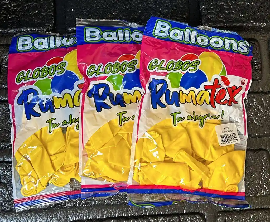 Bombas Globos R-12 Amarilla Rumatex X12 Unidades
