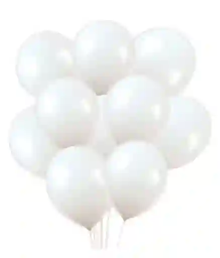 Bombas Globos R-12 Blanca Rumatex X12 Unidades