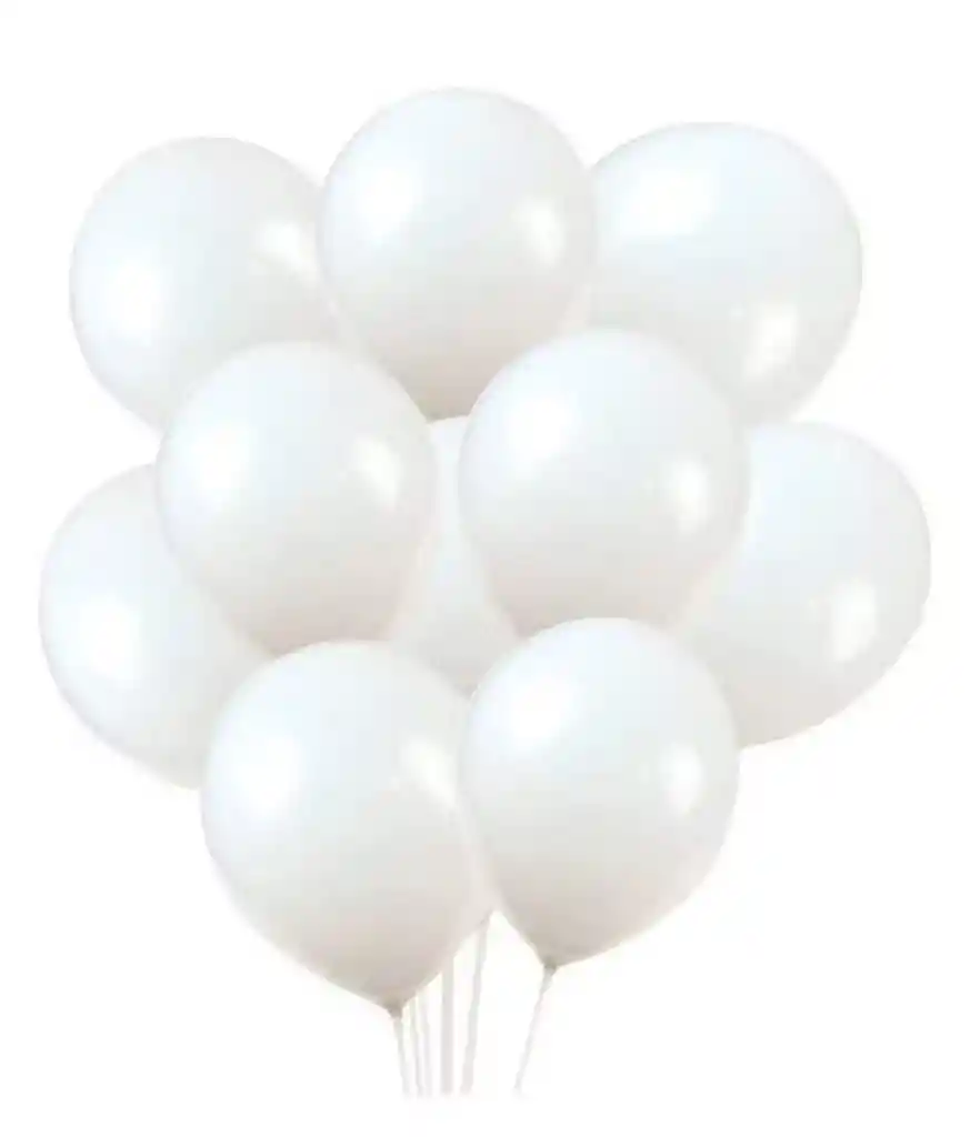 Bombas Globos R-12 Blanca Rumatex X12 Unidades