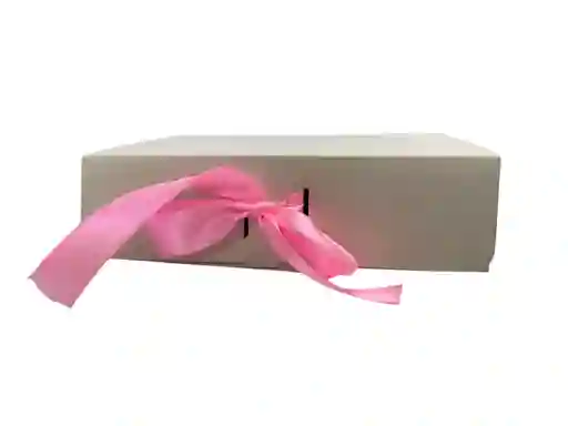 Caja Regalo Beige Lazo 22x18x6