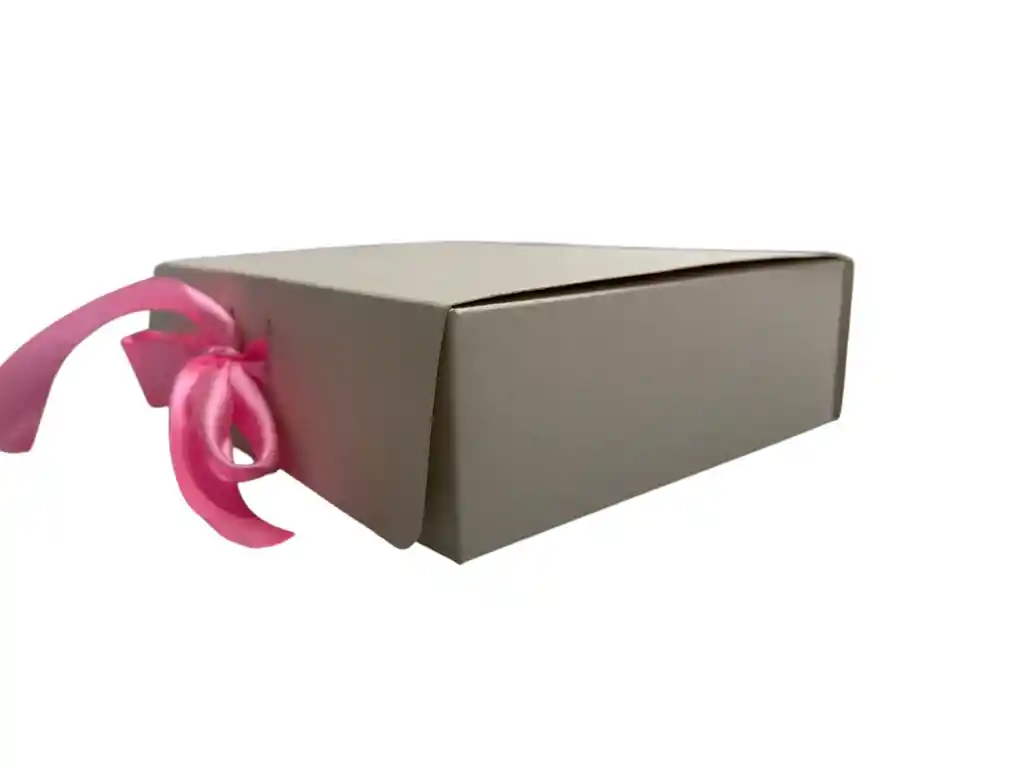 Caja Regalo Beige Lazo 22x18x6