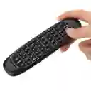 Control Smart Tv Con Teclado Negro