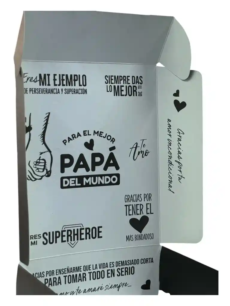 Caja Dia Del Padre Estampado Interno