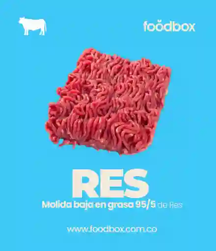 Molida De Res 95/5 Baja En Grasa X 500 Gr