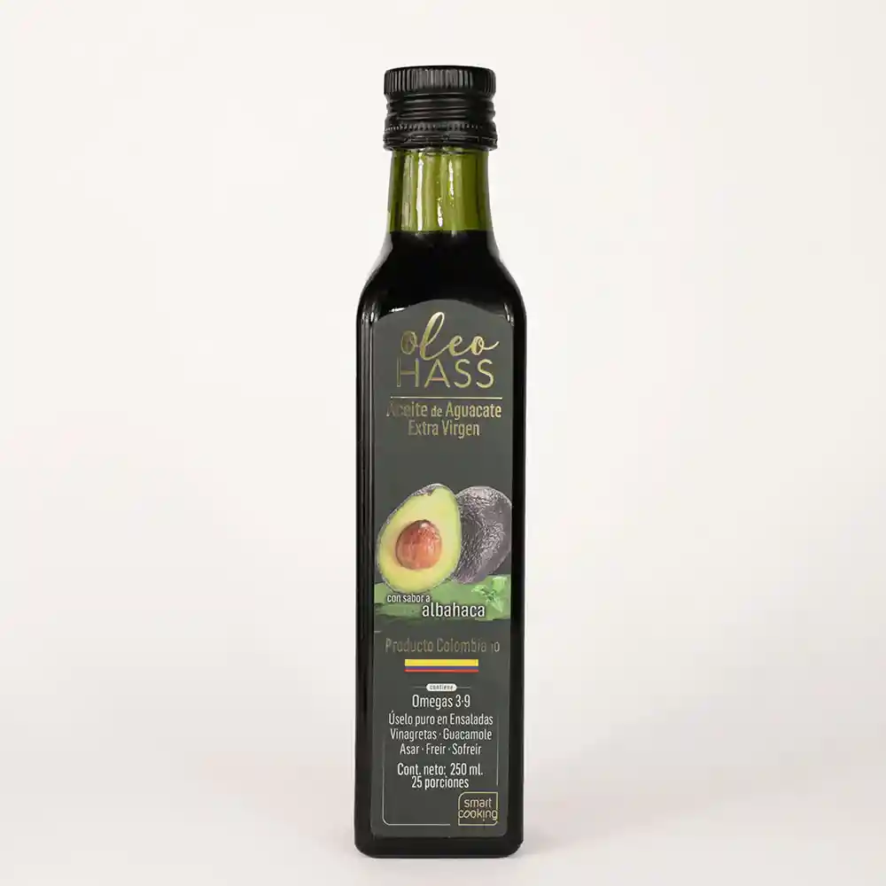 Aceitaguacate Albahaca X250ml Oleo Hass