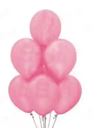 Bombas Globos R-12 Rosada Rumatex X12 Unidades