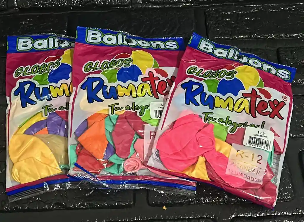 Bombas Globos R-12 Surtida Rumatex X12 Unidades