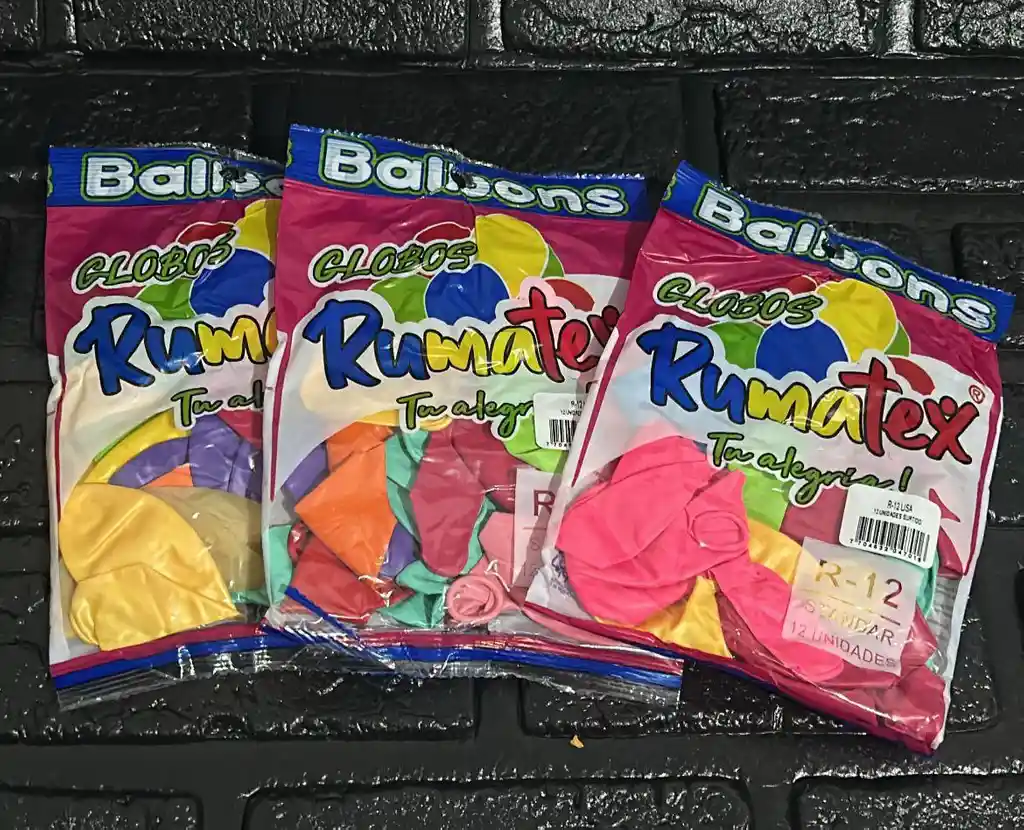 Bombas Globos R-12 Surtida Rumatex X12 Unidades