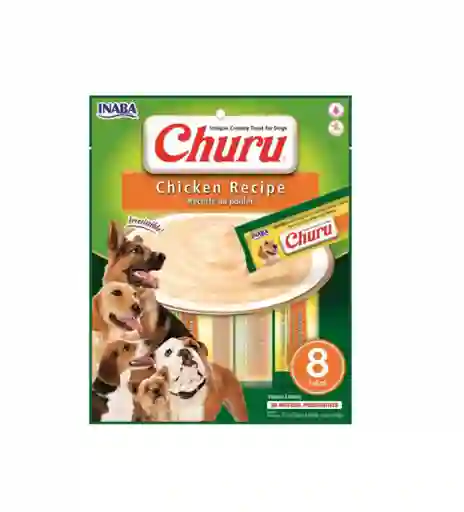 Inaba Dog Snack Churu 8 Piezas - Chicken - Pollo 160 Gr