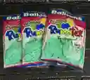 Bombas Globos R-12 Verde Menta Rumatex X12 Unidades
