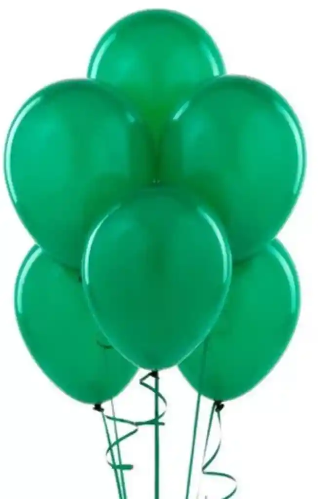 Bombas Globos R-12 Verde Oscuro Rumatex X12 Unidades